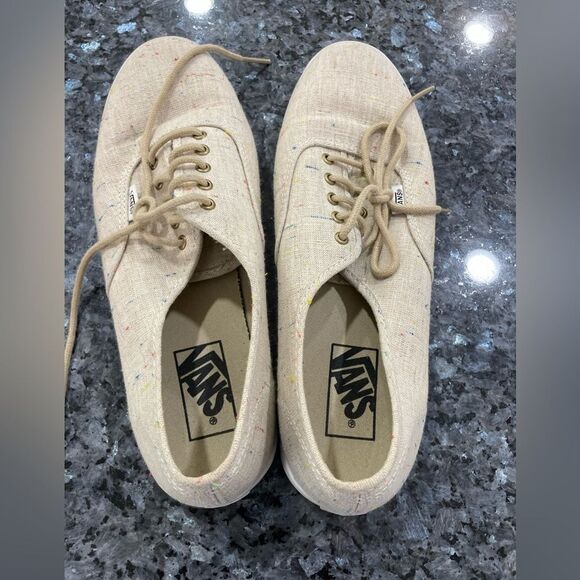 Vans Authentic Lo Pro Speckled Canvas Sneakers Size 10 - Picture 6 of 8